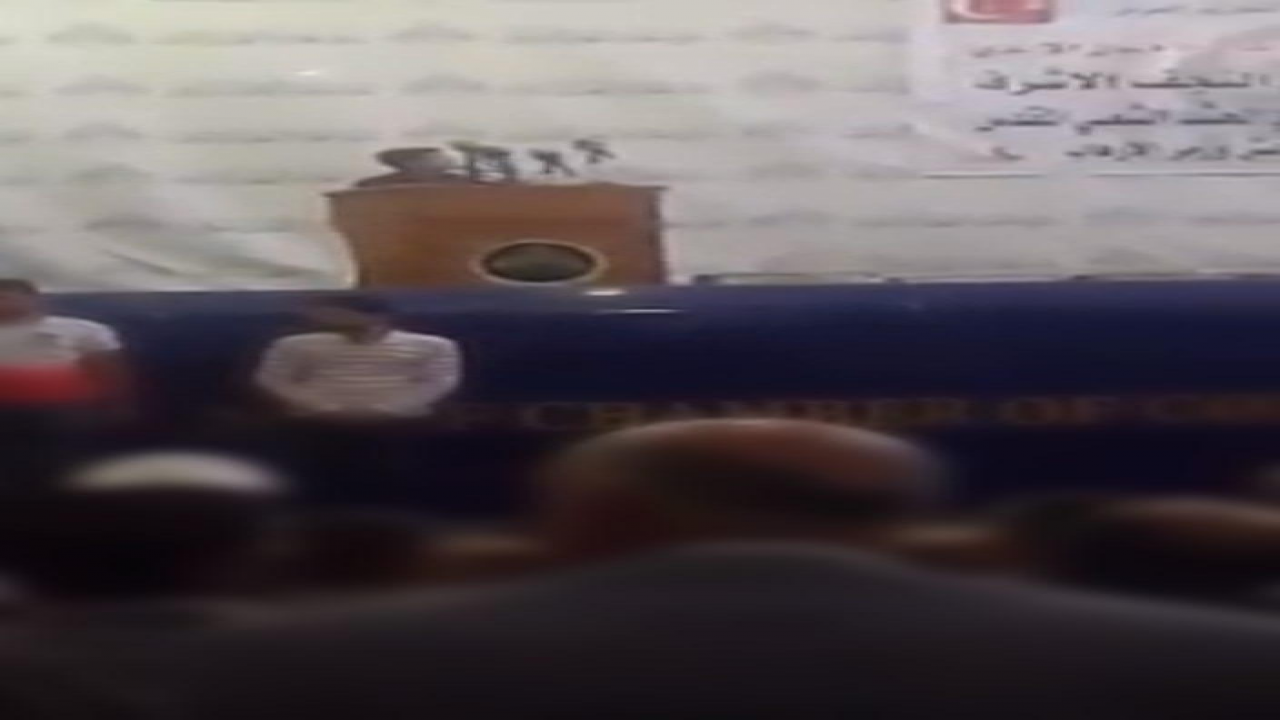 مشاركتي في حفل تكريم عوائل شهداء قبيلة بني أسد الذي أُقيم على قاعة غرفة تجارة النجف الأشرف#حسن_الجزائري