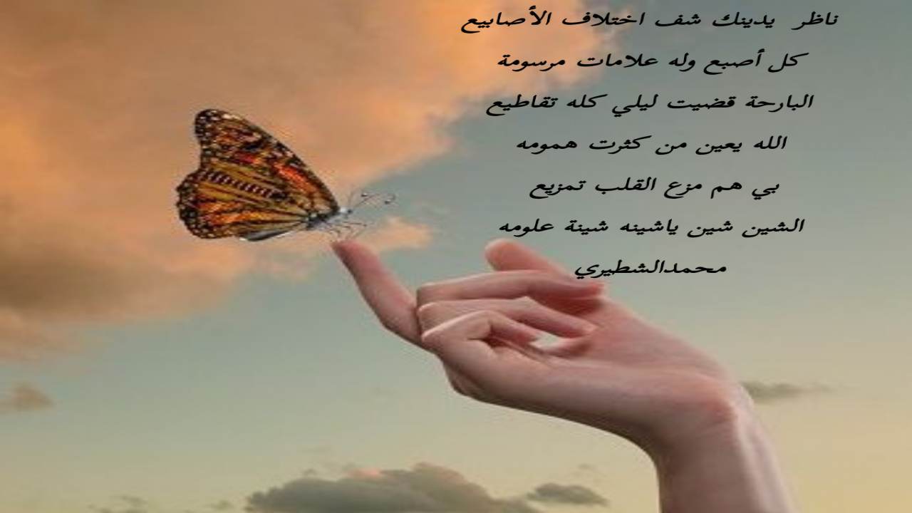 ناظر يدينك شف اختلاف الأصابيعكل اصبع وله علامات مرسومة
