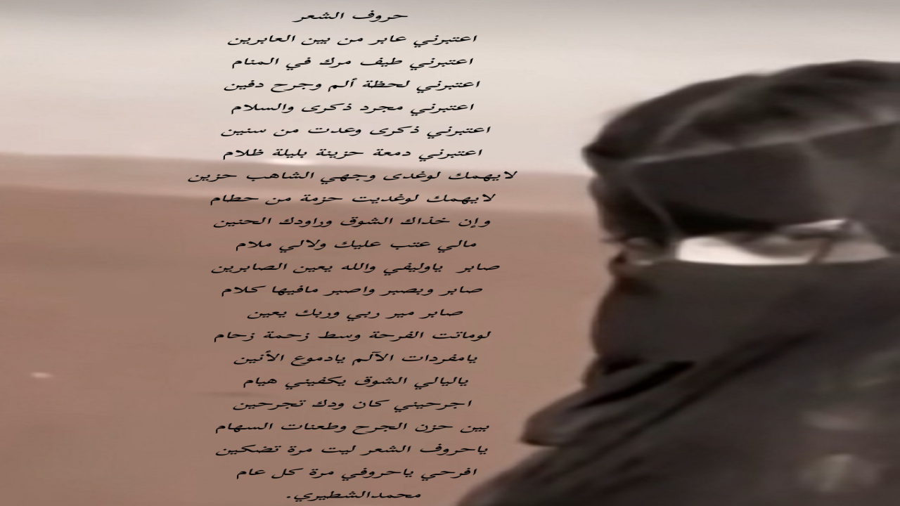 اعتبرني عابر من بين العابرين اعتبرني طيف مرك في المنام اعتبرني لحظة ألم وجرح دفين اعتبرني مجرد ذكرى والسلام محمدالشطيري.