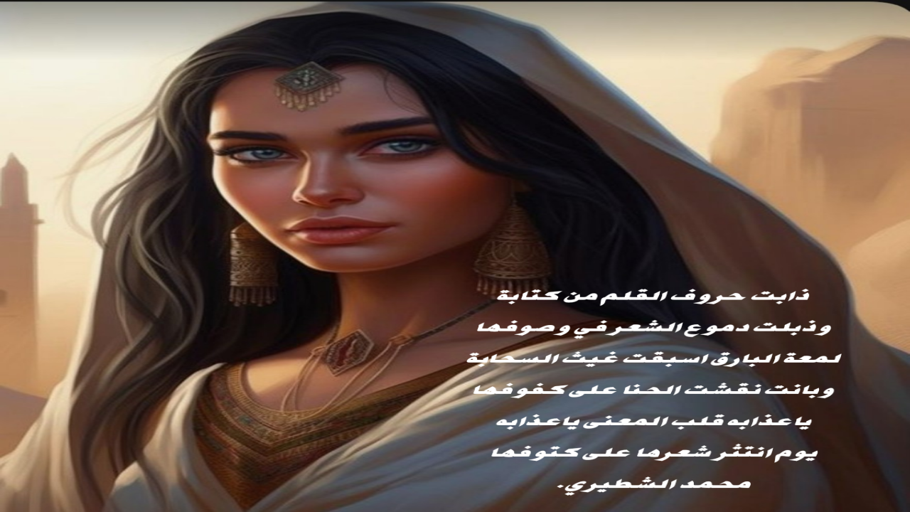 صور البطاقات الشعريةمحمد الشطيري.