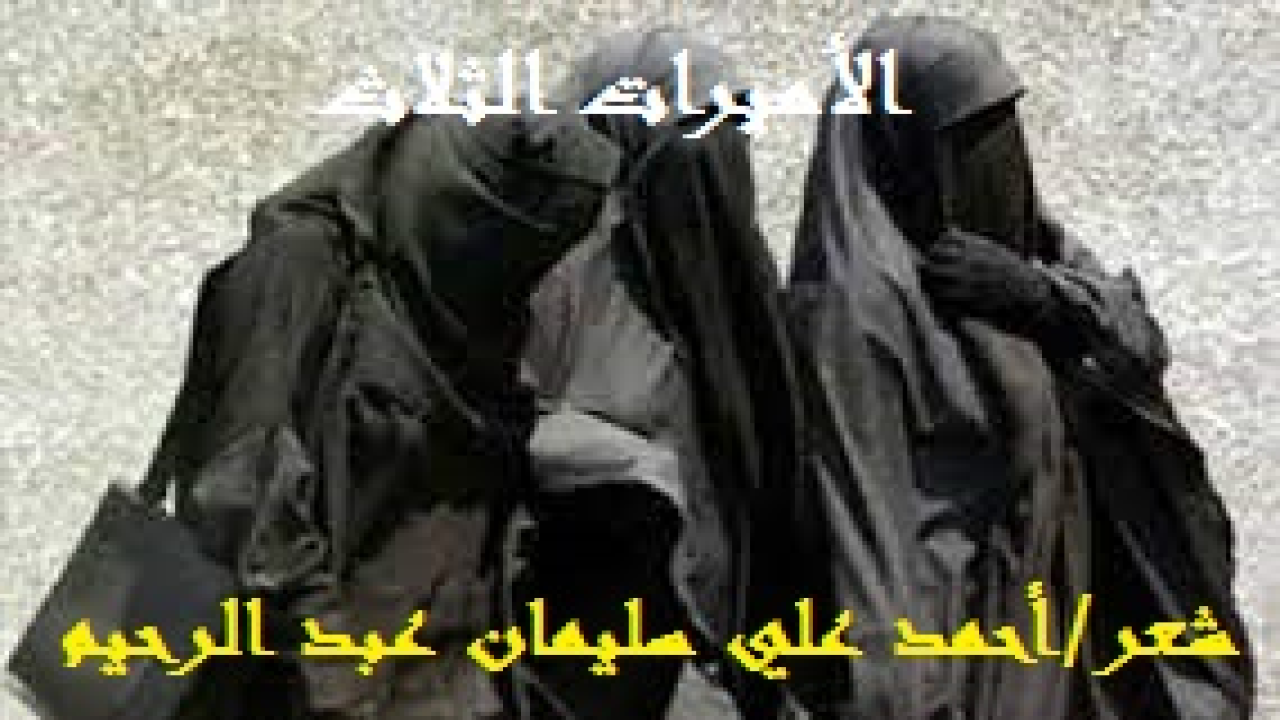 الأميرات الثلاث! (لا يستطيع شاعر أن يمر على قصة أميرتنا الأولى: الأميرة زبيدة بنت المنصور بن أبي جعفر زوج هارون الرشيد ، والأميرة الثانية هي فاطمة – ست الشام - أخت صلاح الدين ، ومن تقتدي بهما ولا يكتب في مناقبهن! والأميرة الثالثة التي كانت آية في المنع على قوم والجود على آخرين! فعبرت عن موقف لها بين أحد الناس الفقراء!)