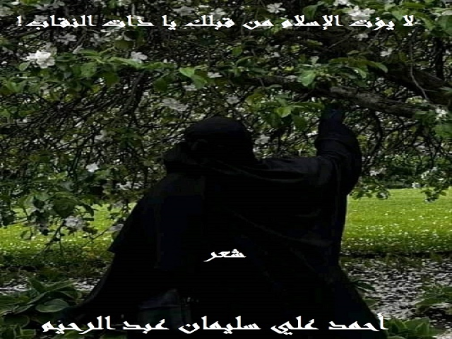 لا يؤت الإسلام من قبلك يا ذات النقاب